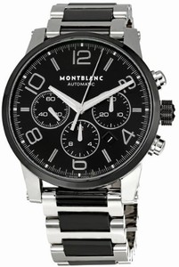 MontBlanc Timewalker Automatic Chronograph Stainless Steel and Ceramic Watch # 103094 (Men Watch)