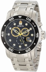 Invicta Swiss Quartz Black Watch #10372 (Men Watch)