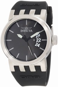 Invicta DNA Quartz Analog Date Black Silicone Watch # 10411 (Women Watch)