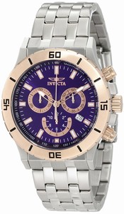 Invicta Blue Dial Stainless Steel Band Watch #10467 (Men Watch)