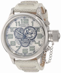 Invicta Pro Diver Quartz Chronograph Day Date Leather Watch # 10554 (Men Watch)