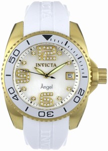 Invicta Swiss Quartz Crystal and Gold Tone Watch #1061 (Women Watch)