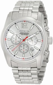 Invicta Silver Dial Chronograph Stop-watch Watch #10628 (Men Watch)