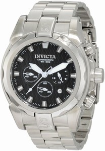 Invicta Black Dial Stainless Steel Band Watch #10632 (Men Watch)