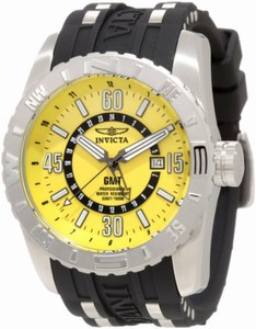 Invicta Swiss Quartz Yellow Watch #10682 (Men Watch)