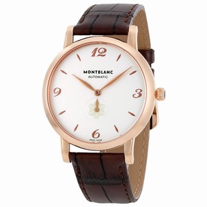 MontBlanc White Automatic Watch #107076 (Men Watch)