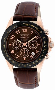 Invicta Brown Dial Stainless Steel Band Watch #10712 (Men Watch)