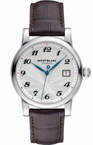 MontBlanc Star Automatic Analog Date Brown Leather Watch# 107315 (Men Watch)