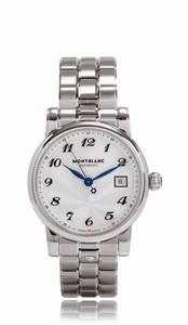 MontBlanc Star Automatic Silvery White Guilloché Dial Date Stainless Steel Watch# 107316 (Men Watch)