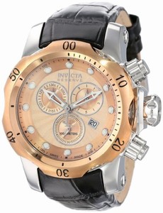 Invicta Swiss Quartz rose gold Watch #10813 (Men Watch)