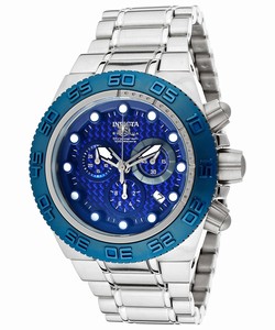 Invicta Blue Dial Stainless Steel Band Watch #10865 (Men Watch)