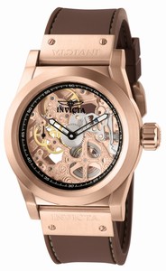 Invicta Mechanical Rose Gold Watch #1087 (Men Watch)