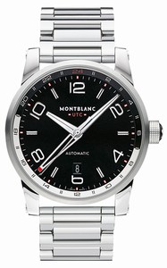 MontBlanc Timewalker Voyager UTC Automatic Analog Date Stainless Steel Watch# 109135 (Men Watch)