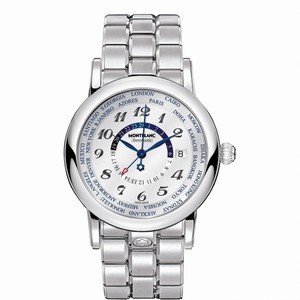 MontBlanc Star Automatic World Time GMT Stainless Steel Watch# 109286 (Men Watch)