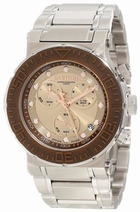 Invicta Brown Dial Stainless Steel Band Watch #10933 (Men Watch)