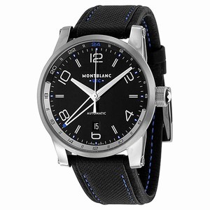 MontBlanc Time Voyager UTC Automatic Black Leather Special Edition Watch# 109334 (Men Watch)