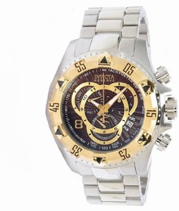 Invicta Quartz Brown and Rose Tone Watch #11005 (Men Watch)