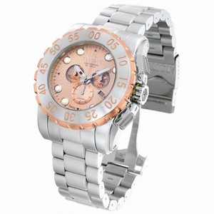 Invicta Swiss Quartz Rose Gold Watch #11027 (Men Watch)