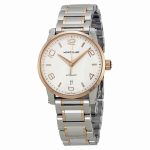 MontBlanc Timewalker Automatic Analog Date Stainless Steel and 18k Rose Gold Watch# 110329 (Men Watch)