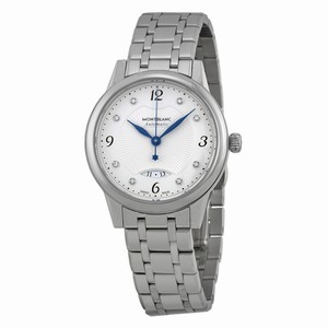 MontBlanc Boheme Automatic Diamond Dial Stainless Steel Watch# 111056 (Women Watch)
