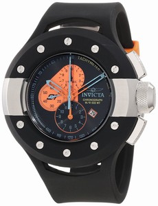 Invicta S1 Rally Quartz Chronograph Date Black Polyurethane Watch # 11135 (Men Watch)