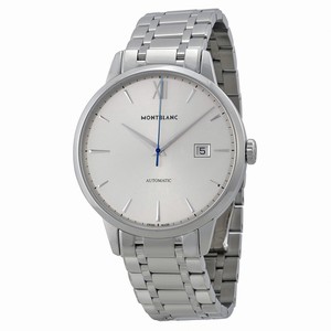 MontBlanc Meisterstück Heritage Automatic Silver Date Stainless Steel Watch# 111581 (Men Watch)