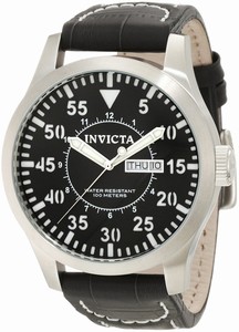 Invicta Specialty Quartz Analog Day Date Leather Watch # 11188 (Men Watch)