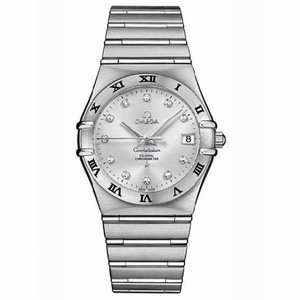 Omega Automatic Co-Axial Chronometer Silver Dial Stainless Steel Case, Diamonds On Hour Indices With Stainless Steel Bracelet Watch #111.10.36.20.52.001 (Men Watch)