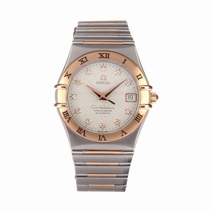 Omega Automatic Co-Axial Chronometer Silver Dial Rose Gold Stainless Steel Case, Diamonds On Hour Indices With Rose Gold Stainless Steel Bracelet Watch #111.20.36.20.52.001 (Men Watch)