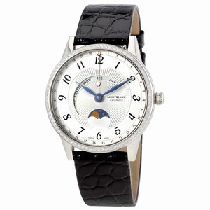 MontBlanc Silvery-white Automatic Watch #112555 (Women Watch)