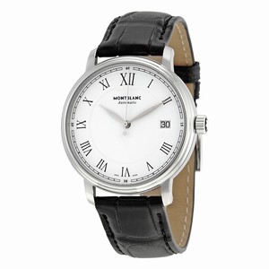 MontBlanc White Automatic Watch #112611 (Men Watch)
