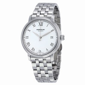 MontBlanc White Automatic Watch #112632 (Men Watch)