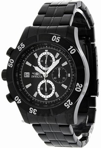 Invicta Specialty Quartz Chronograph Date Black Stainless Steel Watch # 11279 (Men Watch)