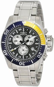 Invicta Pro Diver Quartz Chronograph Day Date Silver Stainless Steel Watch #11280 (Men Watch)