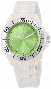 Invicta Green Dial Ceramic Band Watch #11302 (Women Watch)