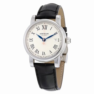 MontBlanc White Automatic Watch #113644 (Men Watch)