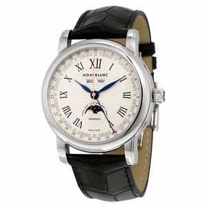 MontBlanc Silver Automatic Watch #113645 (Men Watch)