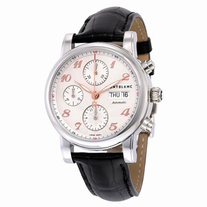 MontBlanc Silver Automatic Watch #113847 (Men Watch)