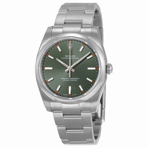 Rolex Automatic Oyster Perpetual Olive Green Dial Stainless Steel Watch# 114200GNSO (Men Watch)