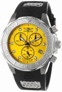 Invicta Swiss Quartz Yellow Watch #11460 (Men Watch)