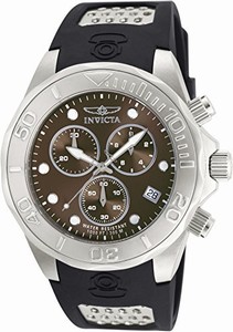 Invicta Brown Dial Stainless Steel Band Watch #11466 (Men Watch)