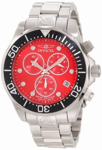 Invicta Swiss Quartz Red Watch #11486 (Men Watch)