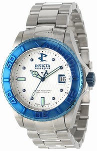 Invicta White Dial Stainless Steel Band Watch #11570 (Men Watch)