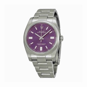 Rolex Swiss automatic Dial color Purple Watch # 116000PUSO (Men Watch)