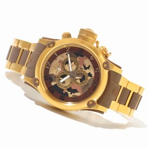 Invicta Quartz Brown Camouflage Watch #11610 (Men Watch)