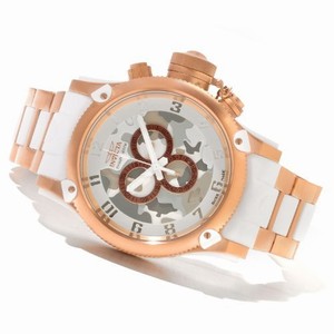 Invicta Swiss Made Quartz Chronograph White Camouflage Watch #11612 (Men Watch)