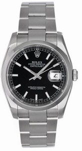 Rolex Black Dial Automatic Self Winding Watch #116200-BKSO (Unisex Watch)