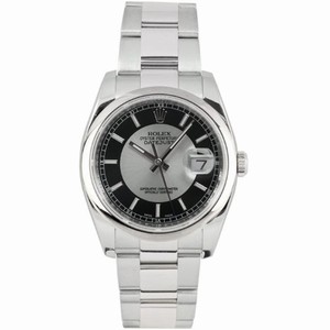 Rolex Swiss automatic Dial color Black/Silver Watch # 116200.OBKSS (Men Watch)
