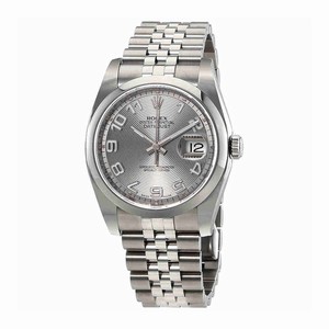 Rolex Automatic Dial color Rhodium Concentric Watch # 116200RCAJ (Men Watch)