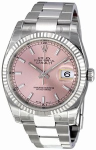 Rolex Automatic Dial color Pink Watch # 116234PSO (Men Watch)